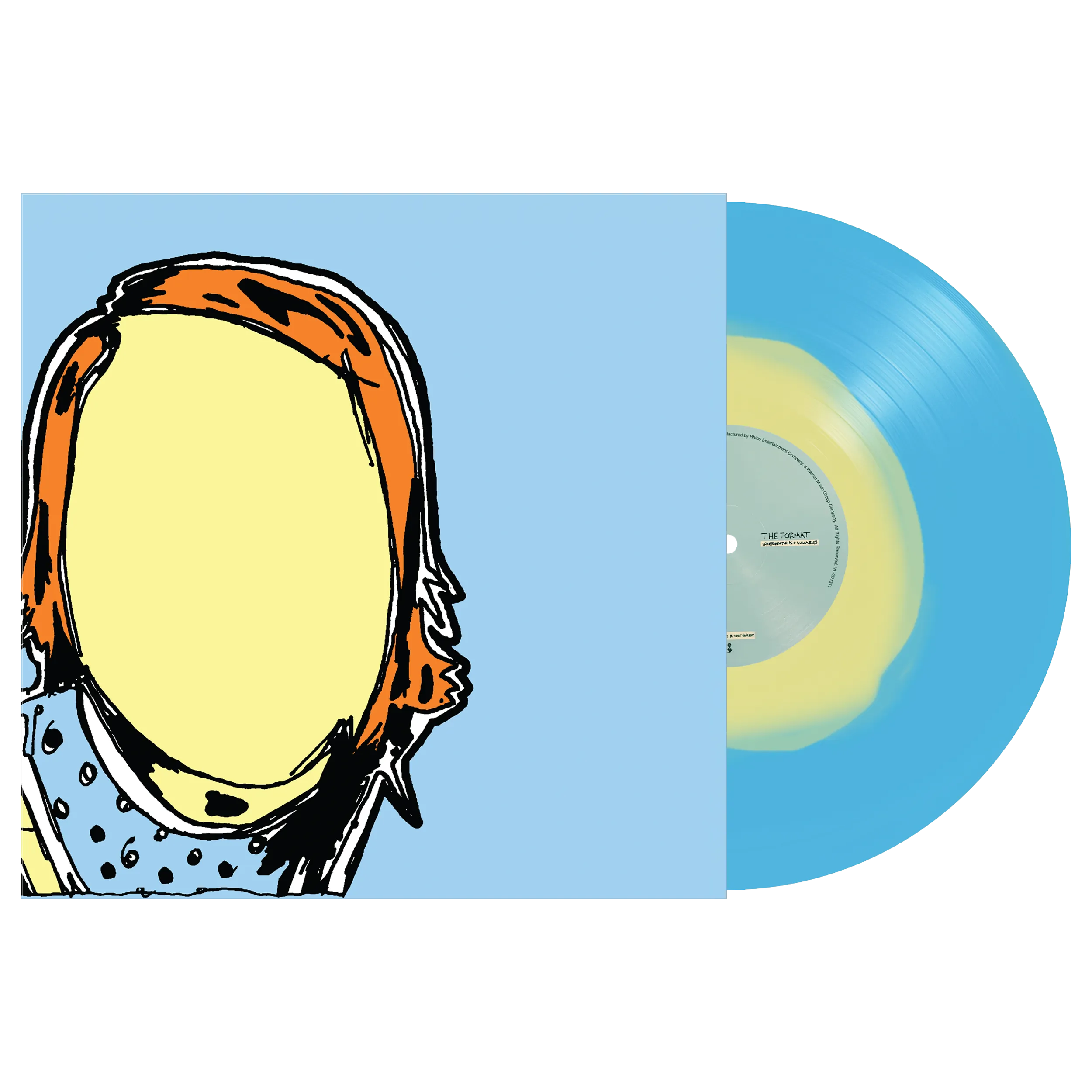 THE FORMAT ‘INTERVENTIONS & LULLABIES’ LP (Limited Edition – Only 350 made, Transparent Blue w/ Opaque Yellow Blob Vinyl)