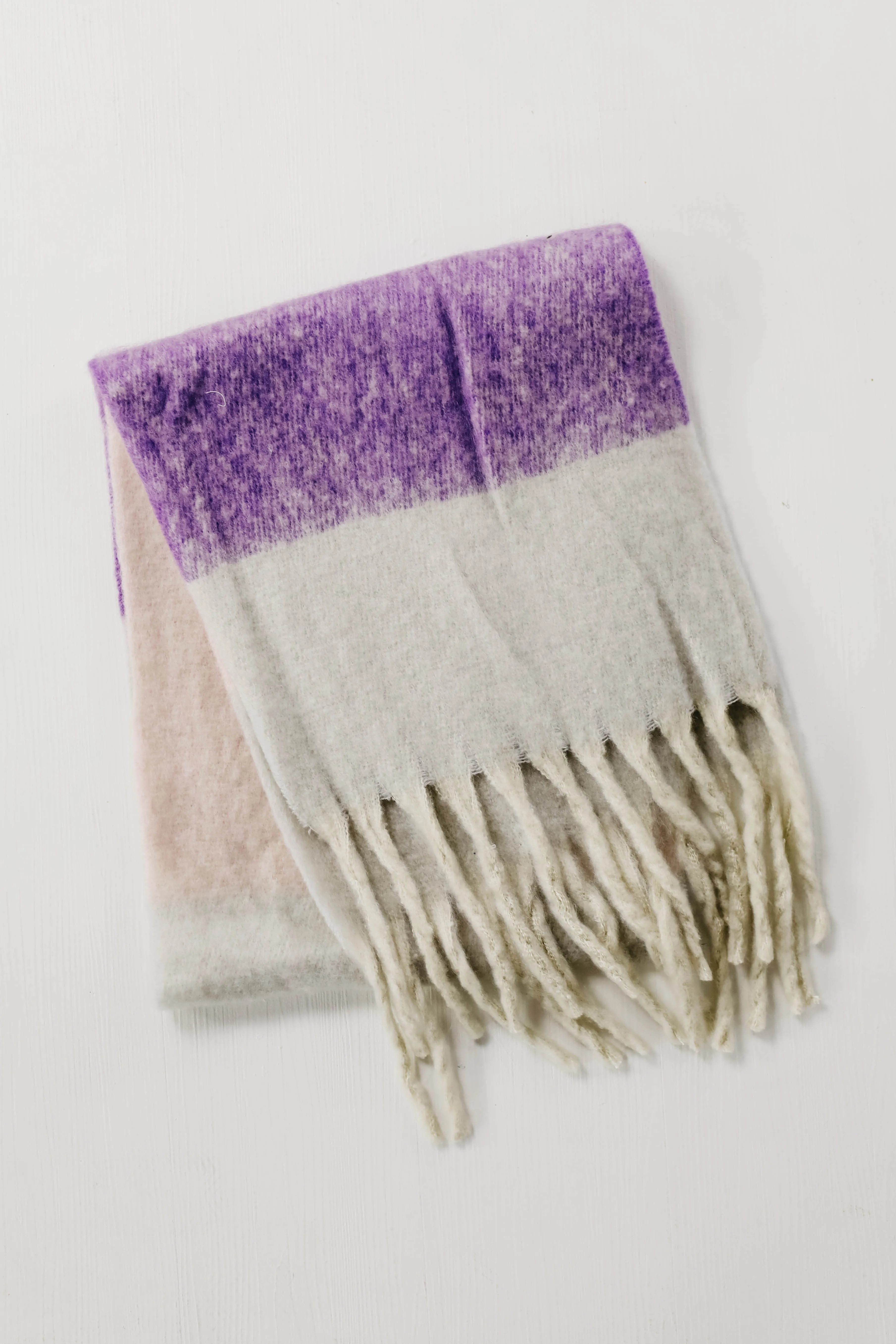 The Gina Cozy Scarf - Purple