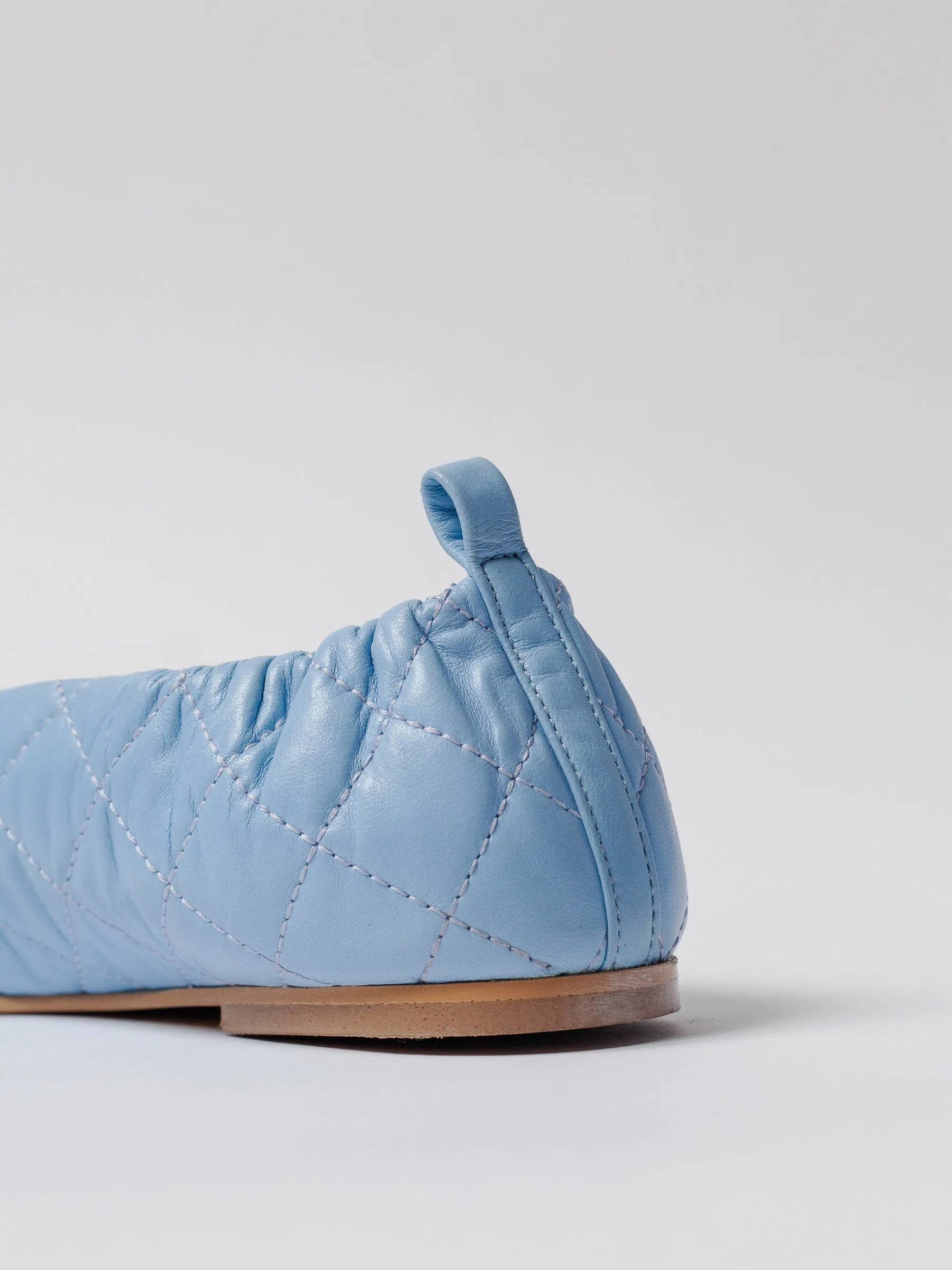 THE LEAH QUILTED SKY BLUE