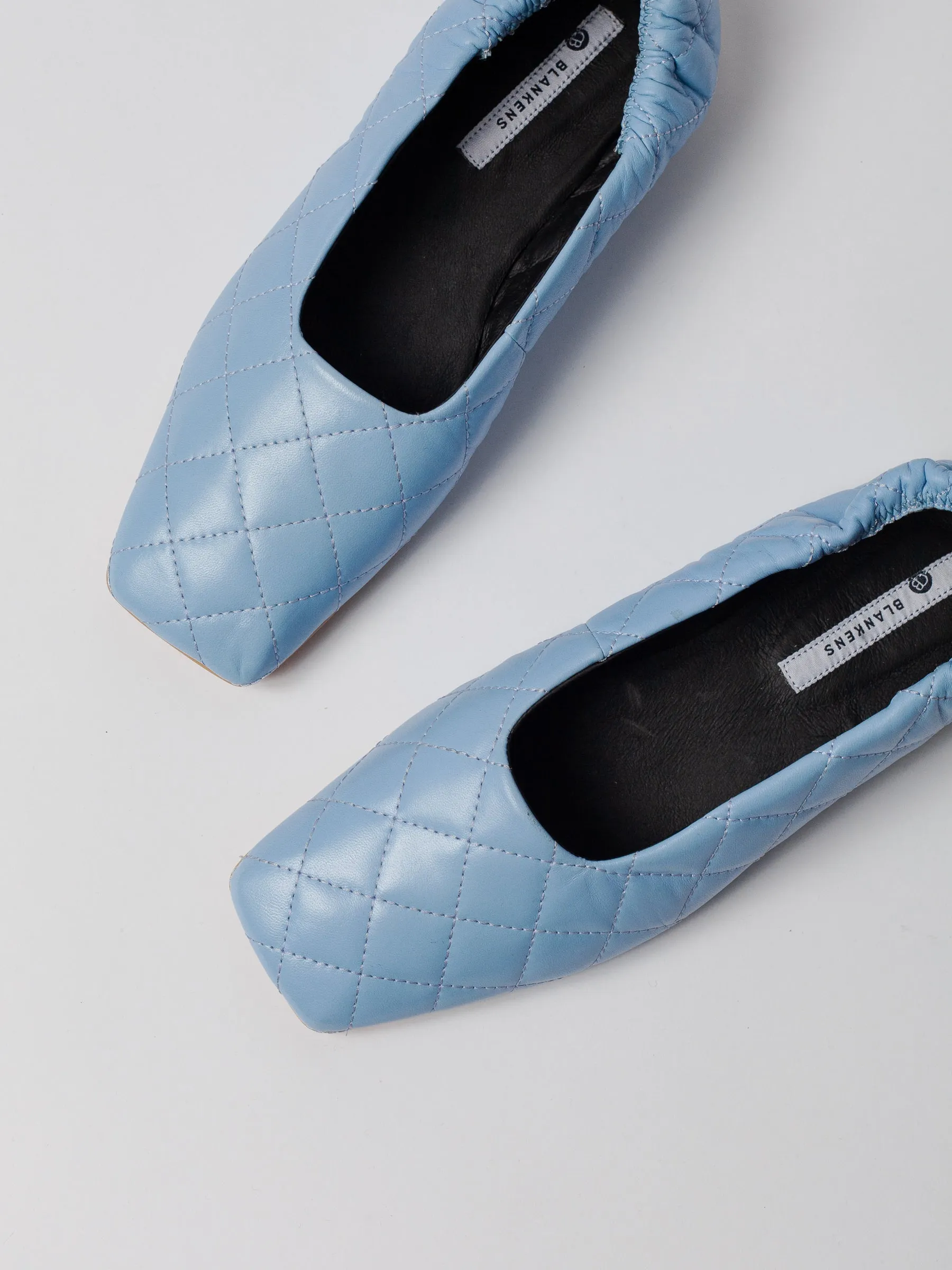 THE LEAH QUILTED SKY BLUE