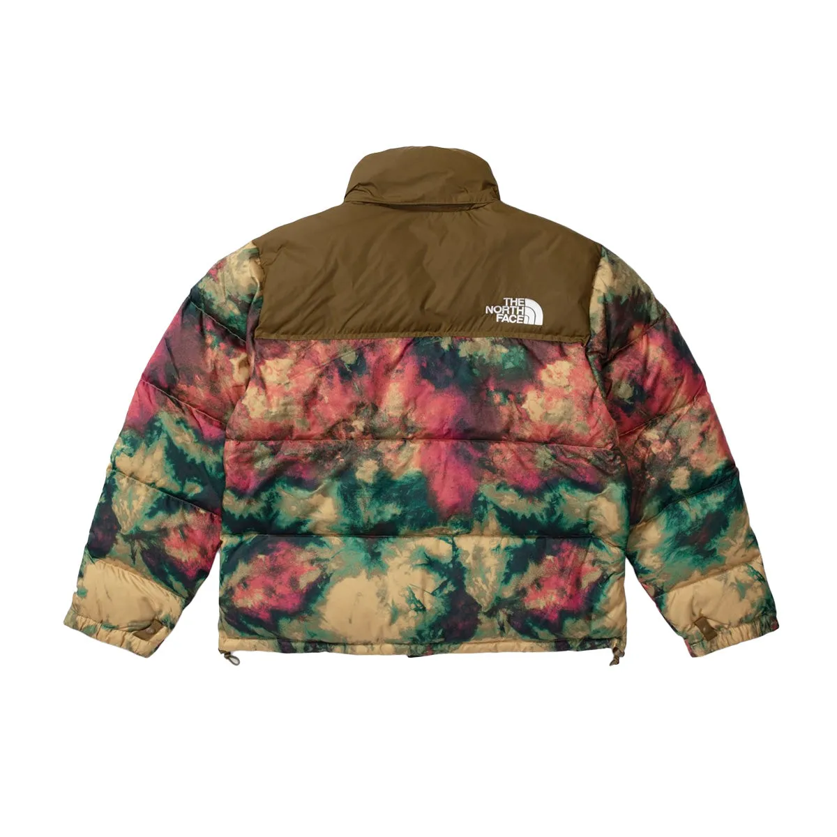 The North Face Womens Printed 1996 Retro Nuptse Jacket NF0A5IXK-94B Antelope Tan Ice Dye Print