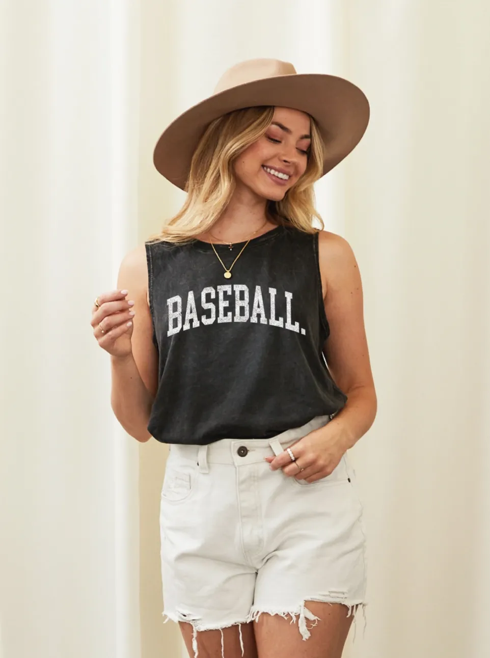 THE OC MINERAL BASEBALL TANK | BLACK