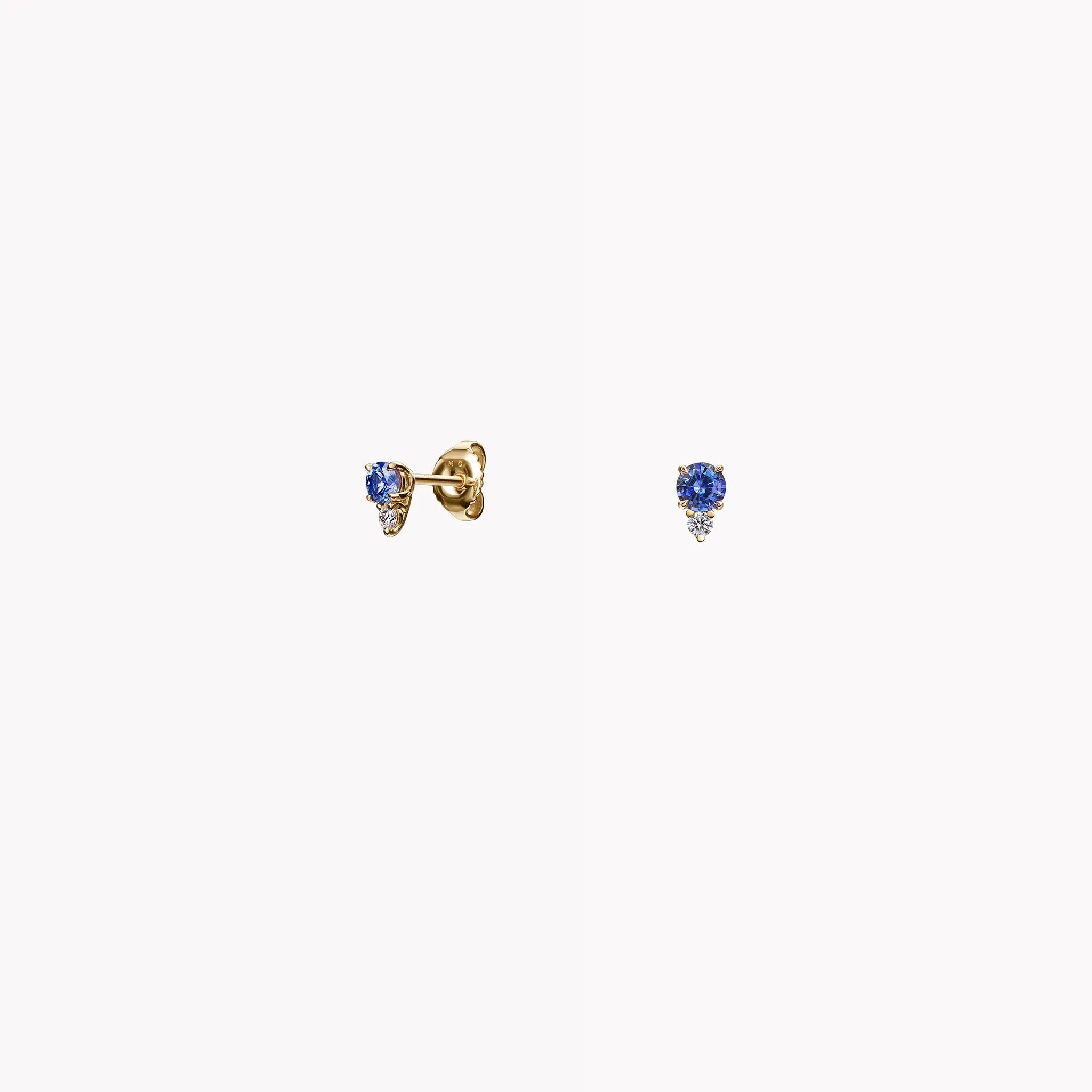 The Olivia Blue Sapphire & Diamond Studs