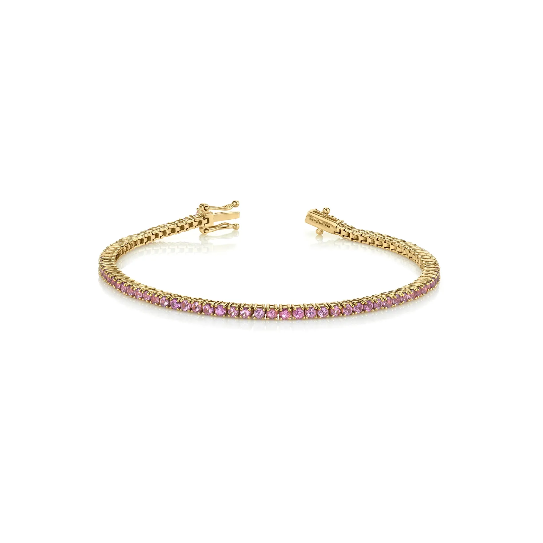 The Perfect Tennis Bracelet - Pink Tourmaline / 14k Yellow Gold