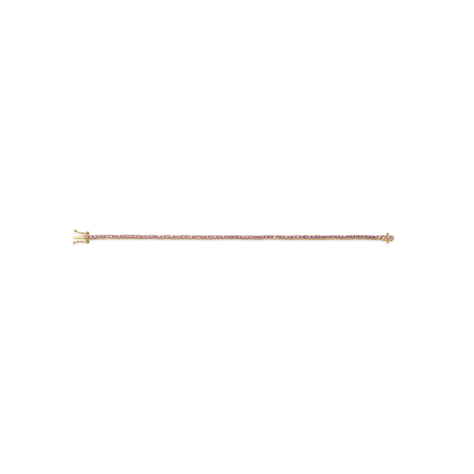 The Perfect Tennis Bracelet - Pink Tourmaline / 14k Yellow Gold