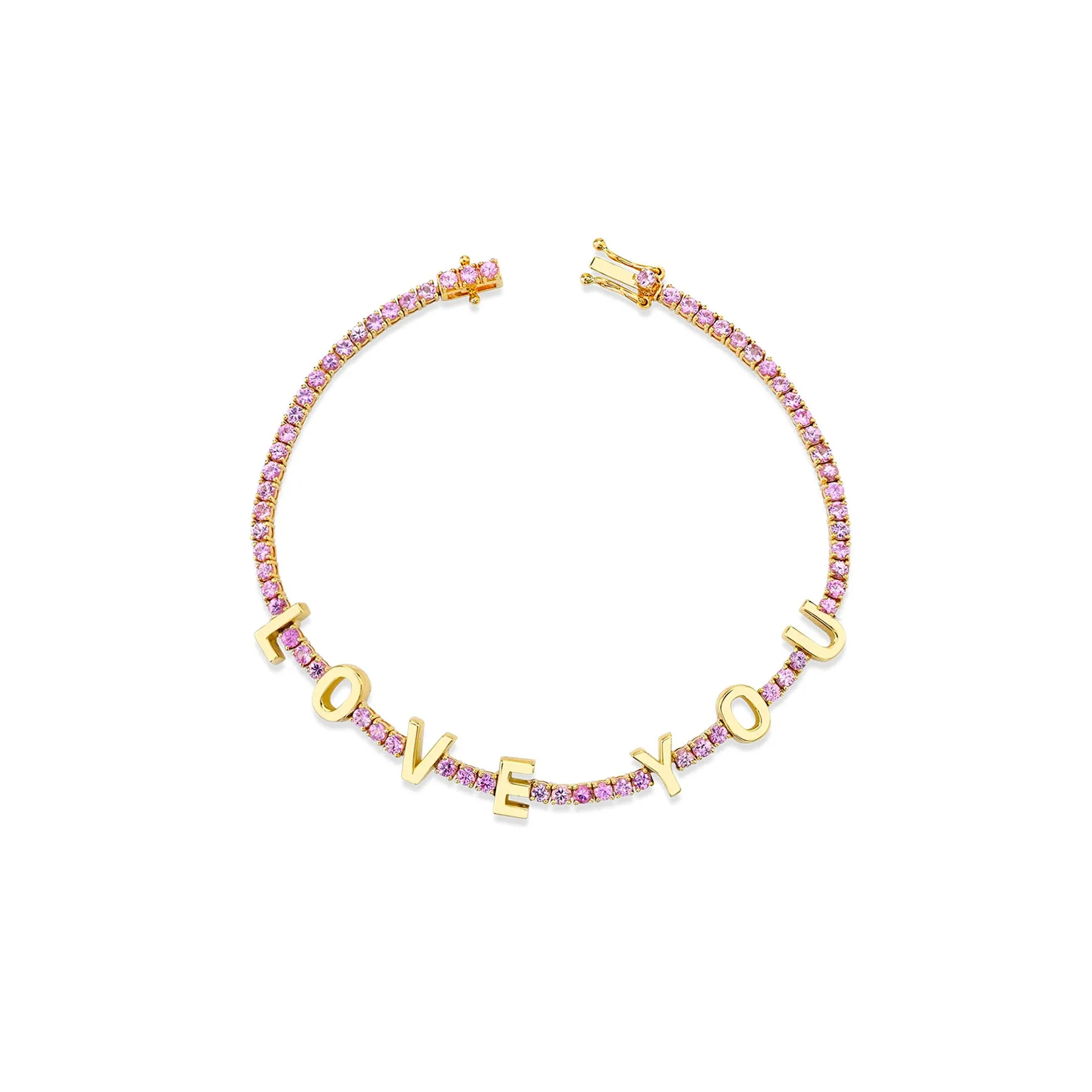 The Perfect Tennis Bracelet - Pink Tourmaline / 14k Yellow Gold