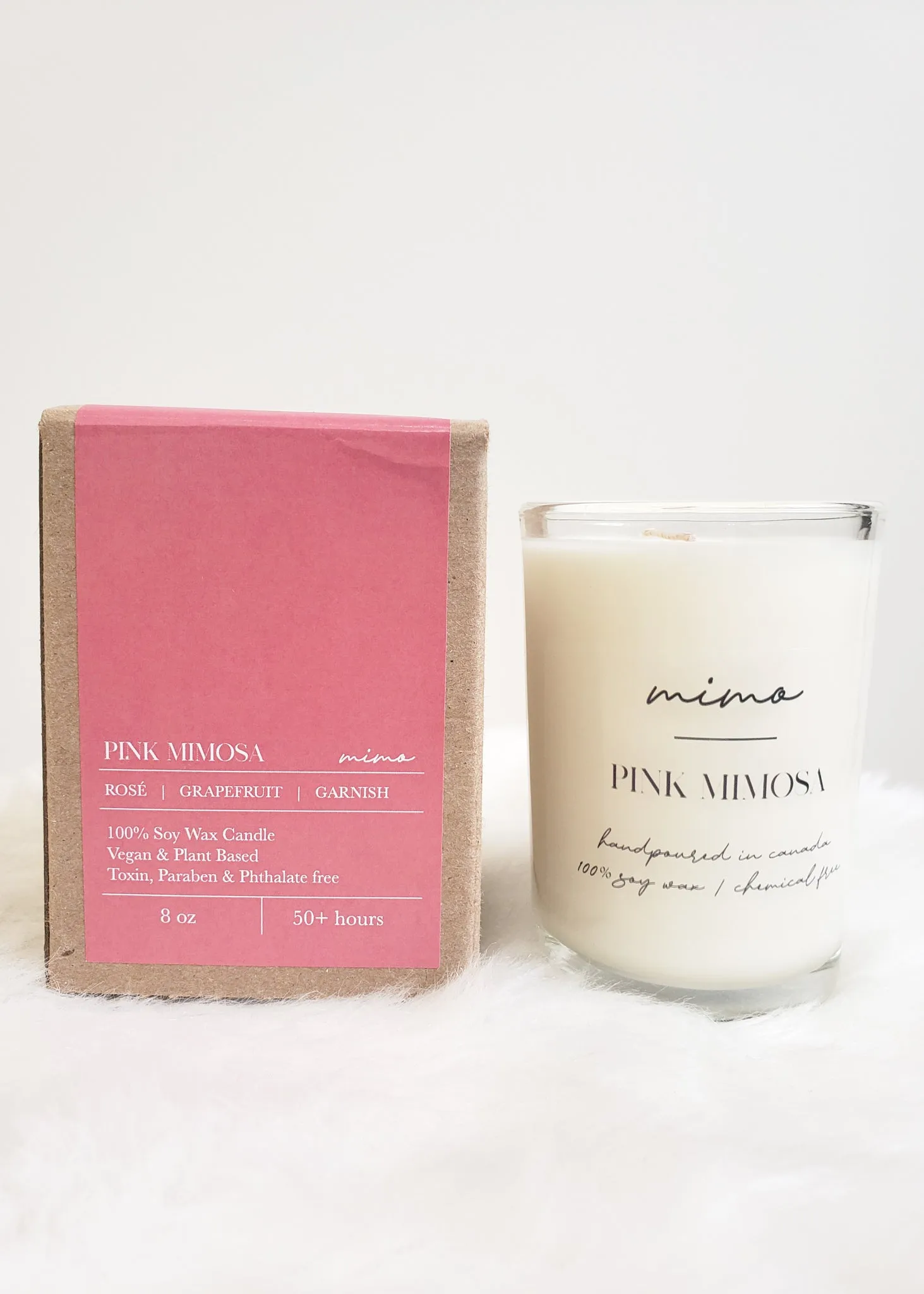 The Pink Mimosa Candle