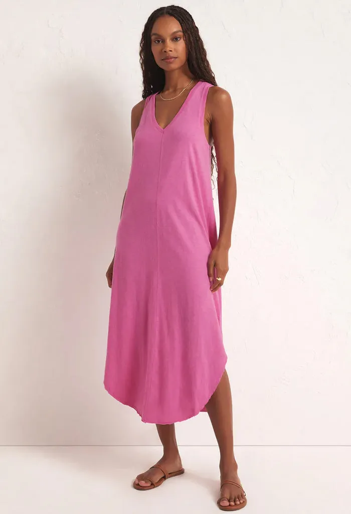 The Reverie Slub Dress-Heartbreaker Pink