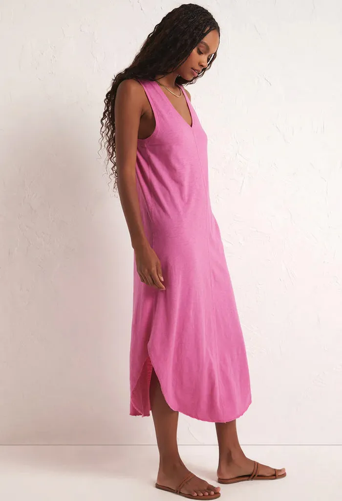 The Reverie Slub Dress-Heartbreaker Pink