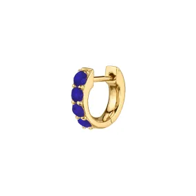 The Small Biggie - Blue Sapphire / 14k Yellow Gold