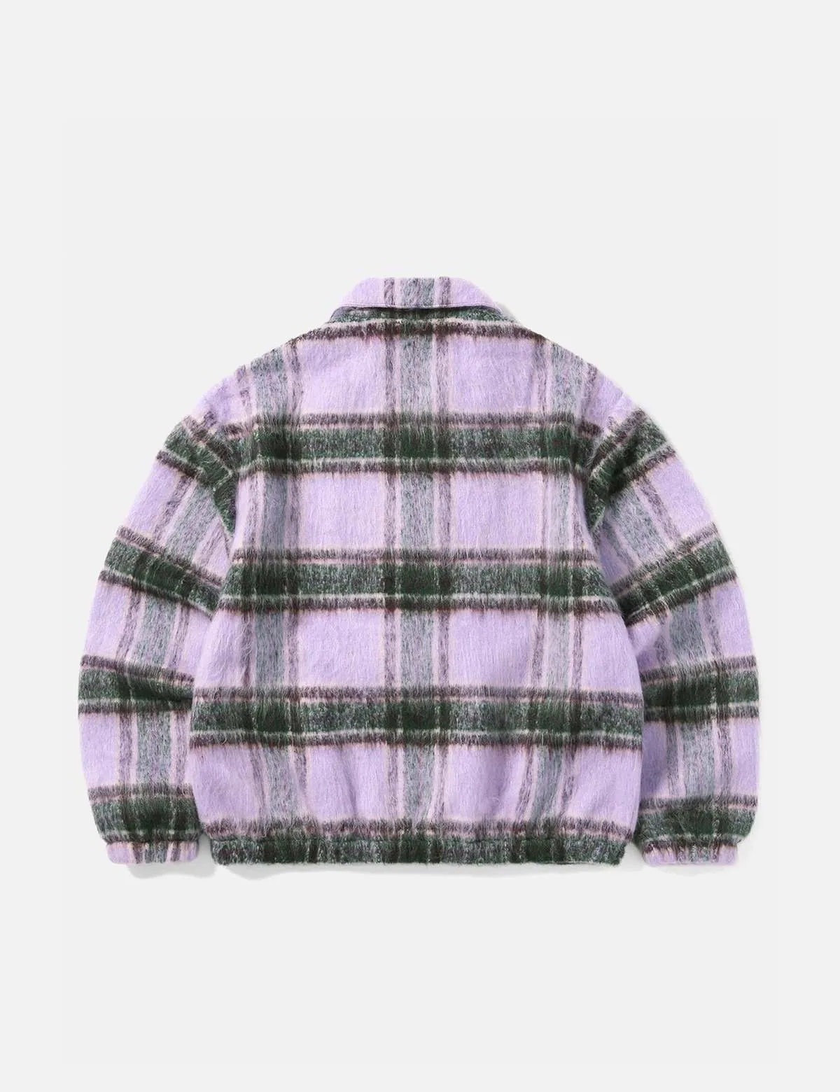 Thisisneverthat Brushed Check Zip Jacket - Lavender Purple