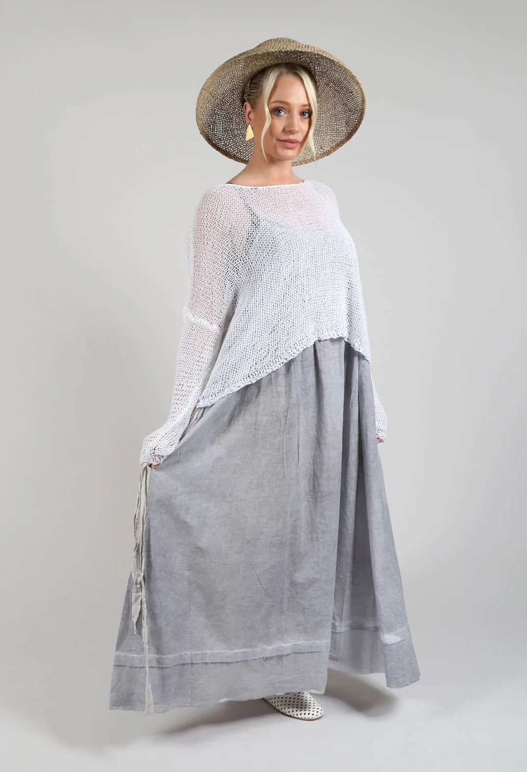 Tie Dress in Original Grey