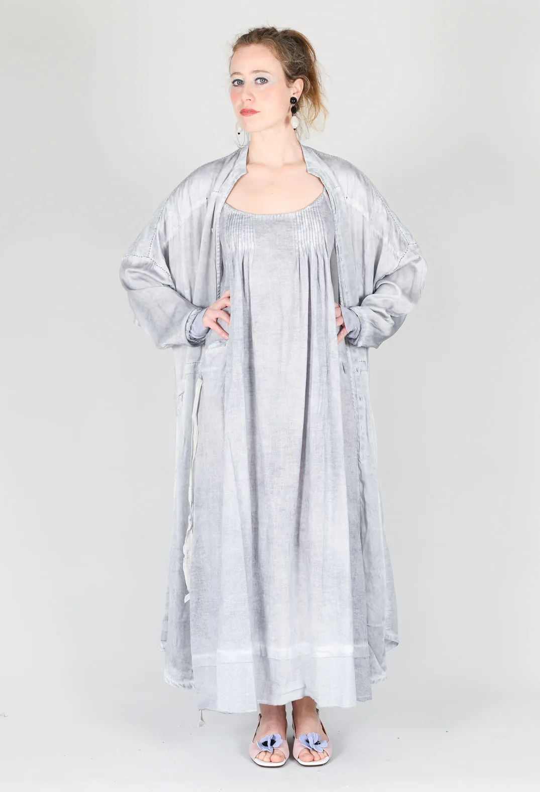 Tie Dress in Original Grey