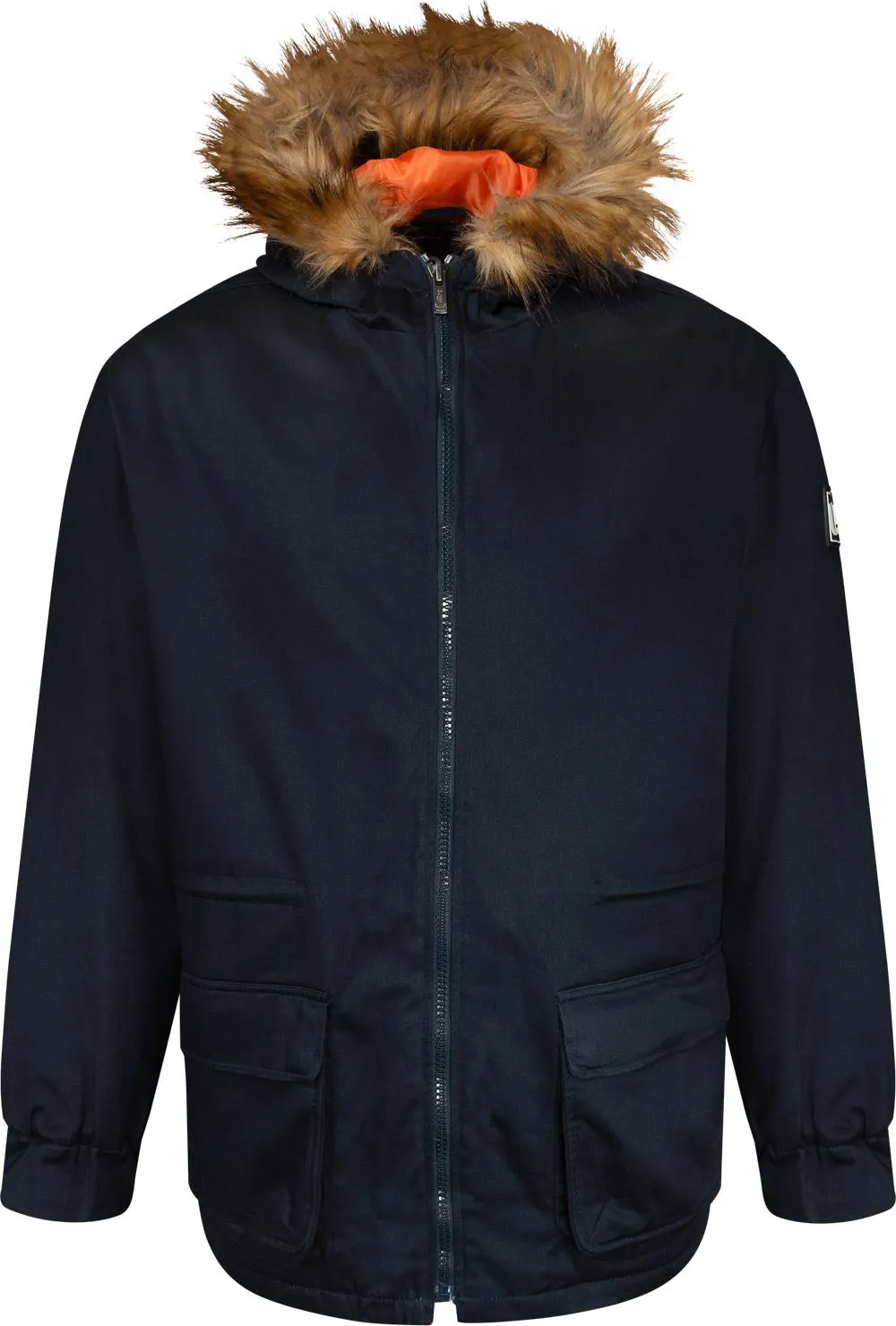 Uptheir Hunter Parka Jacket With Hood - Navy