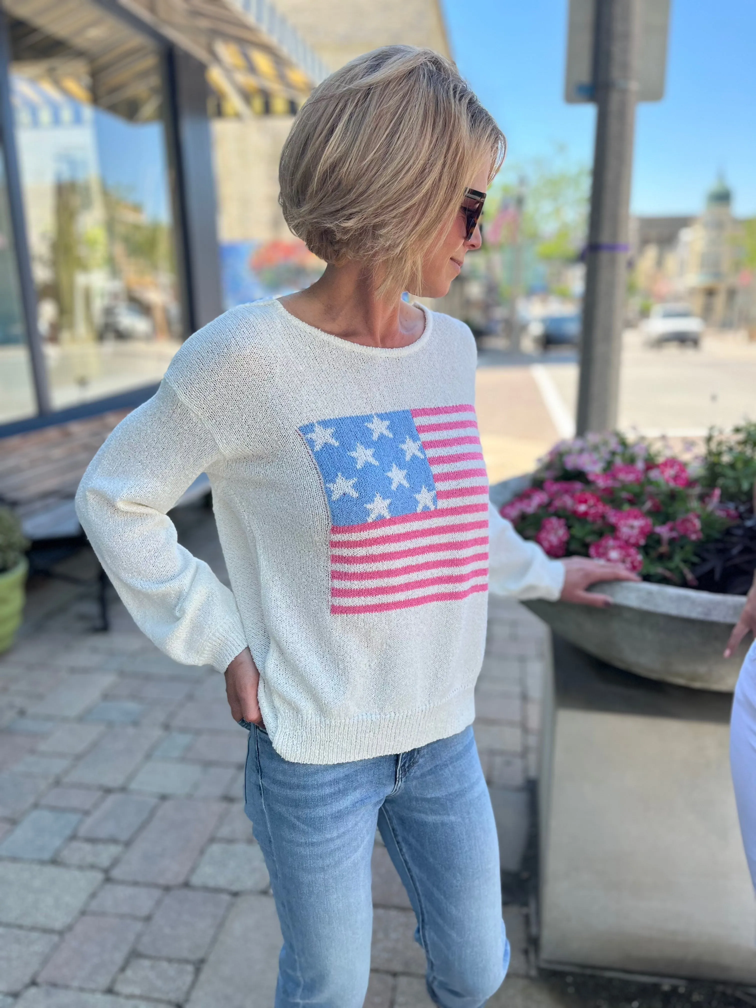 US Flag Sweater