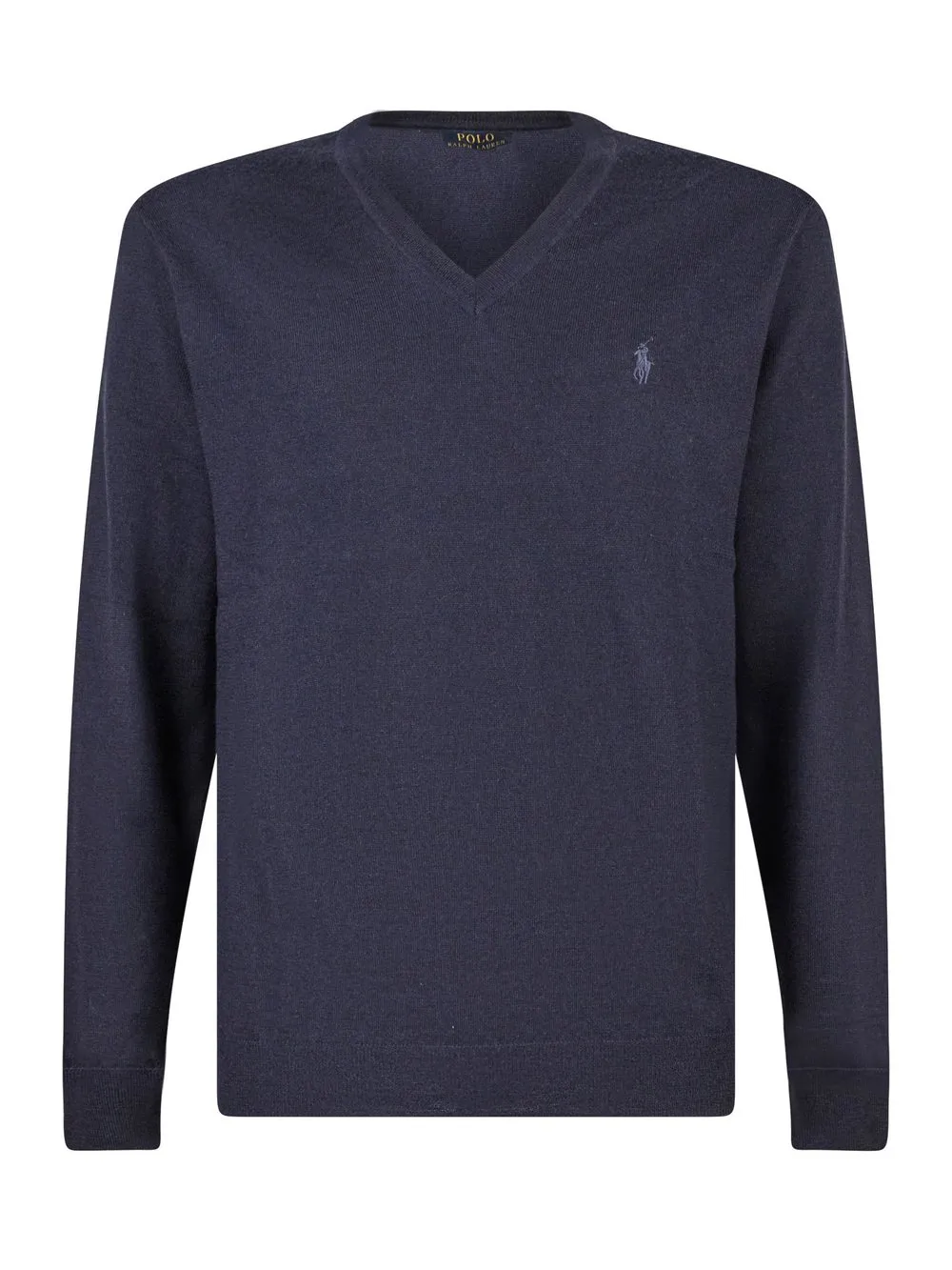 V-Neck Sweater with Logo