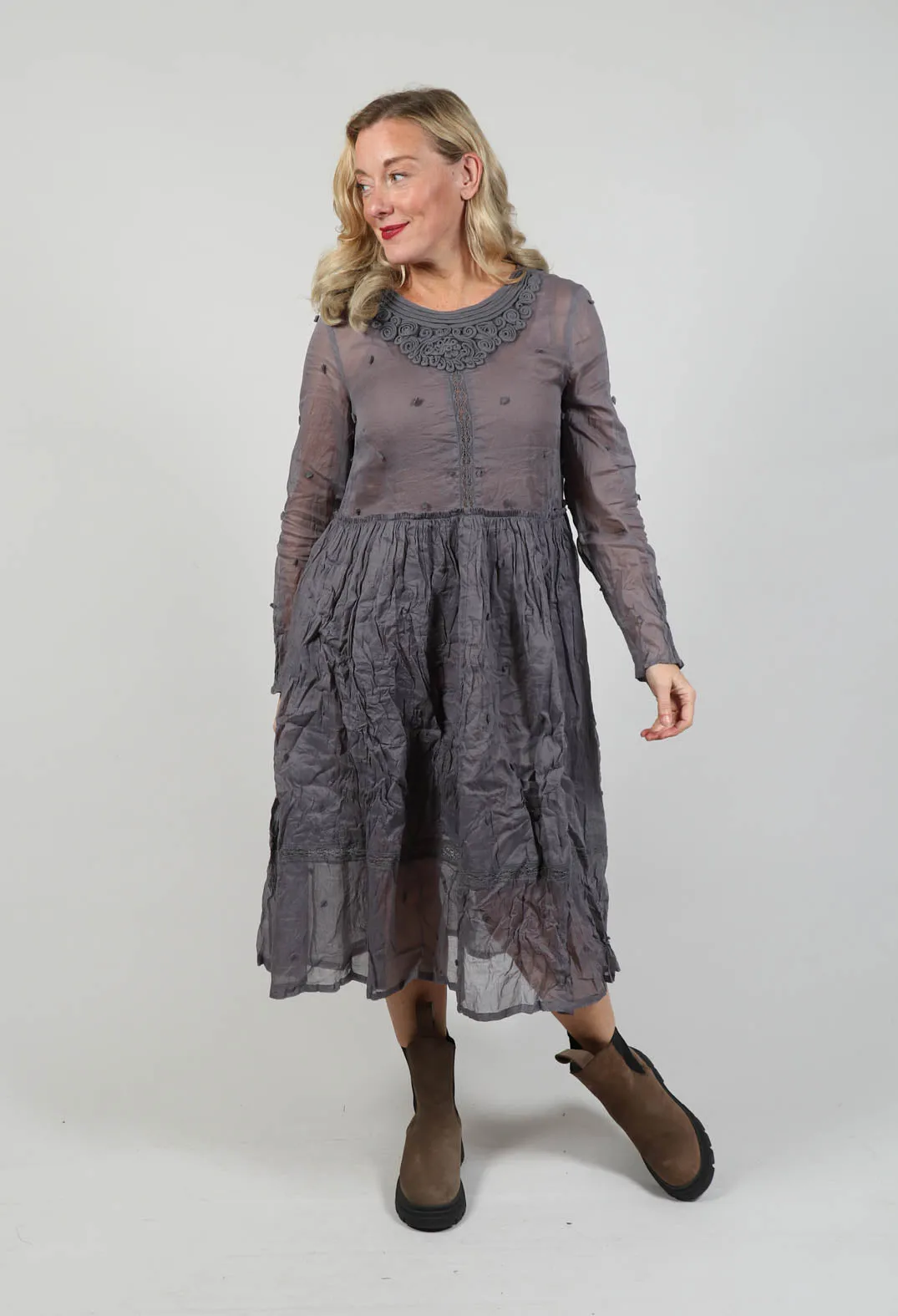 Valentina Dress in Dim Grey