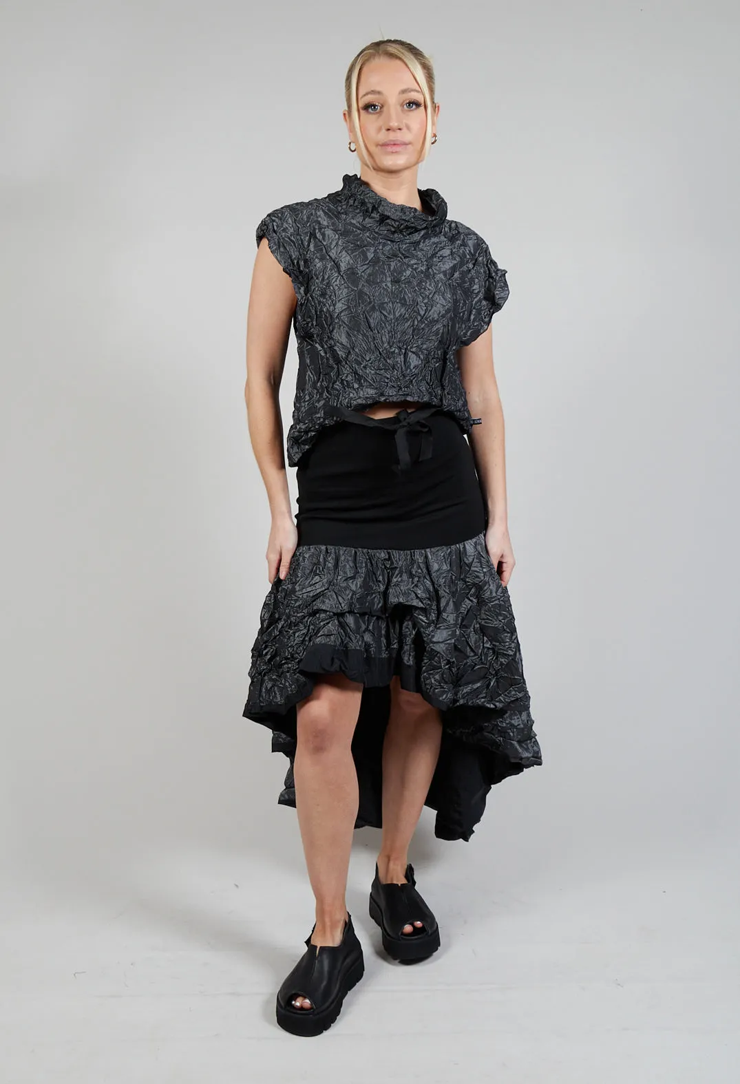 Vise Skirt in Black Grey