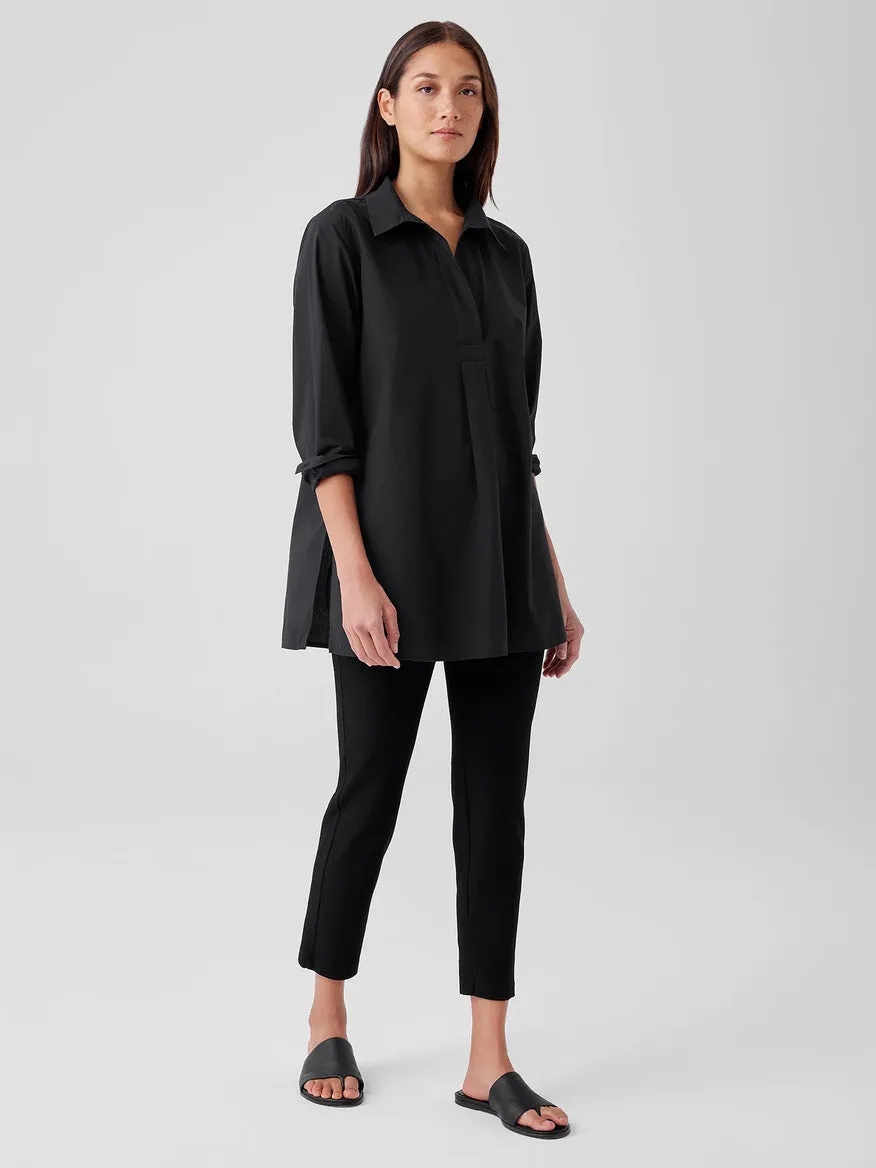 WASHED ORGANIC COTTON POPLIN SHIRT