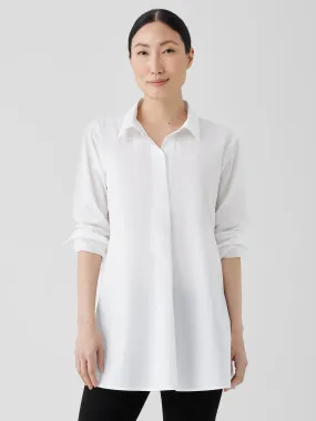 WASHED ORGANIC COTTON POPLIN SHIRT