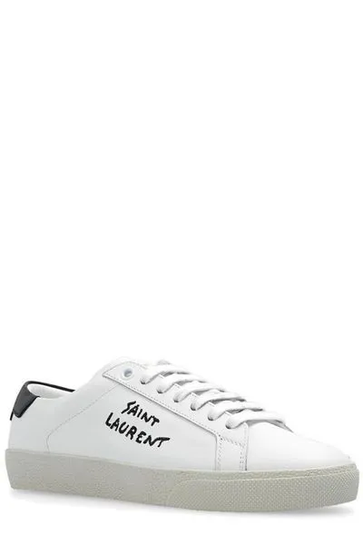 WHITE COURT SL/06 EMBROIDERED SNEAKERS