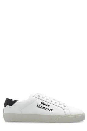 WHITE COURT SL/06 EMBROIDERED SNEAKERS