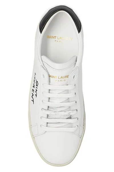 WHITE COURT SL/06 EMBROIDERED SNEAKERS