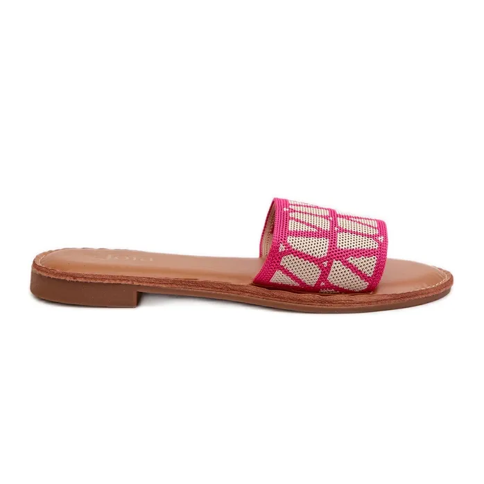 Women's Flat Flip Flops Fuchsia Traivea pink