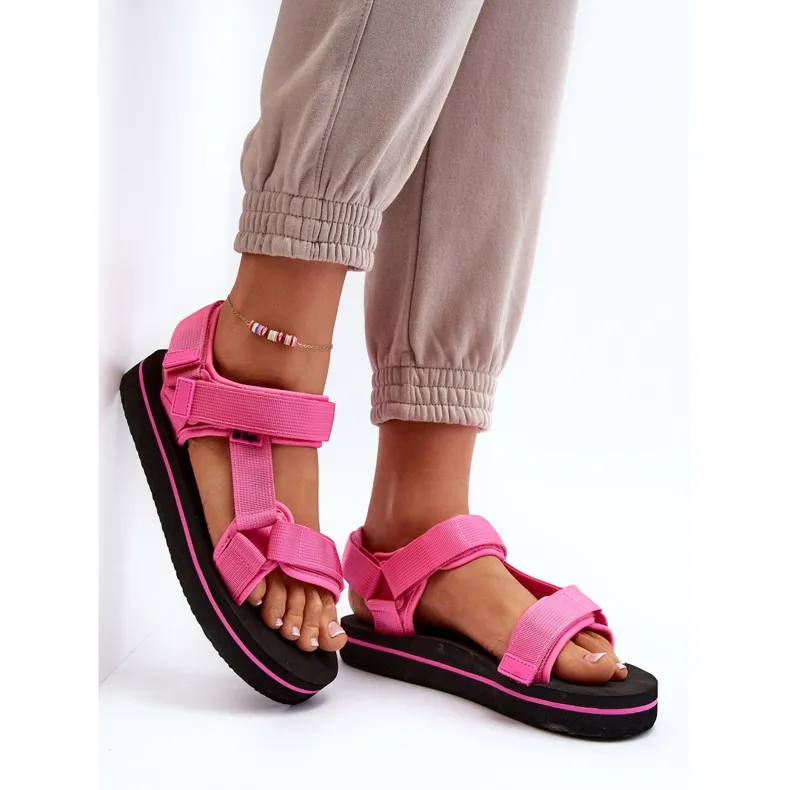 Women's Platform Sandals Lee Cooper LCW-24-05-2750L Fuchsia pink