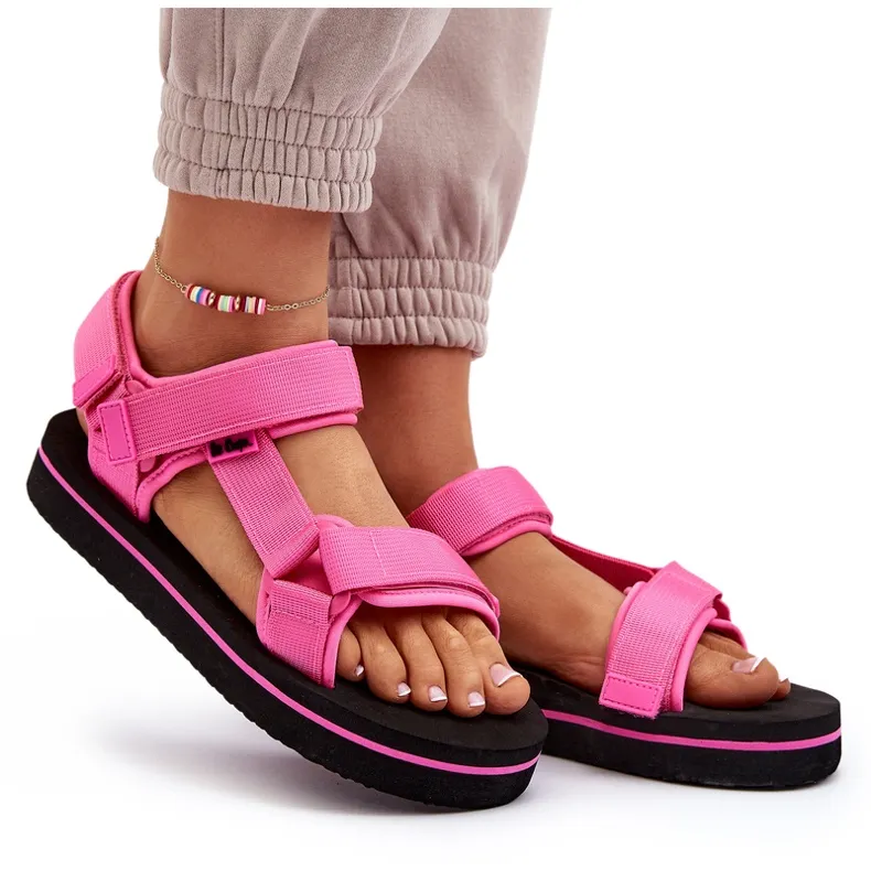 Women's Platform Sandals Lee Cooper LCW-24-05-2750L Fuchsia pink