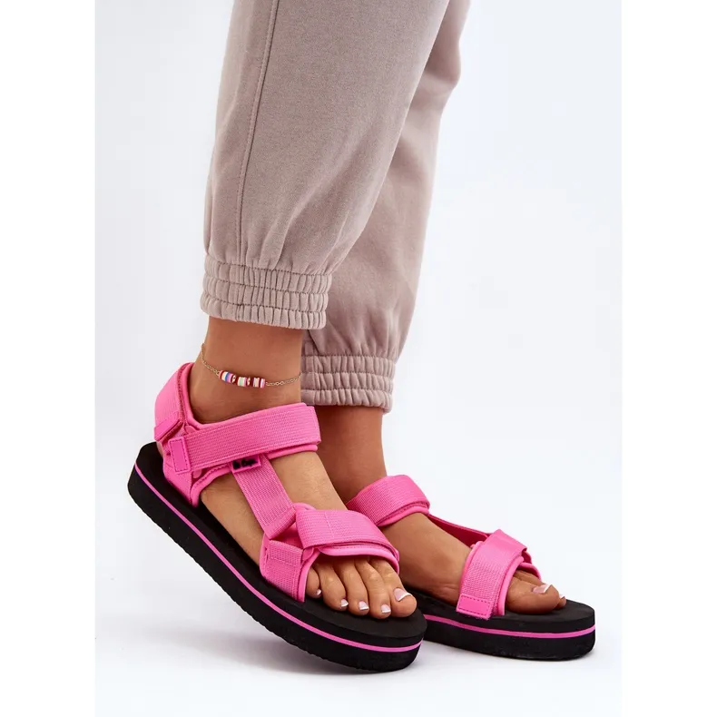 Women's Platform Sandals Lee Cooper LCW-24-05-2750L Fuchsia pink