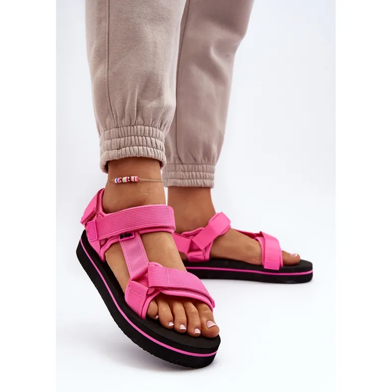 Women's Platform Sandals Lee Cooper LCW-24-05-2750L Fuchsia pink