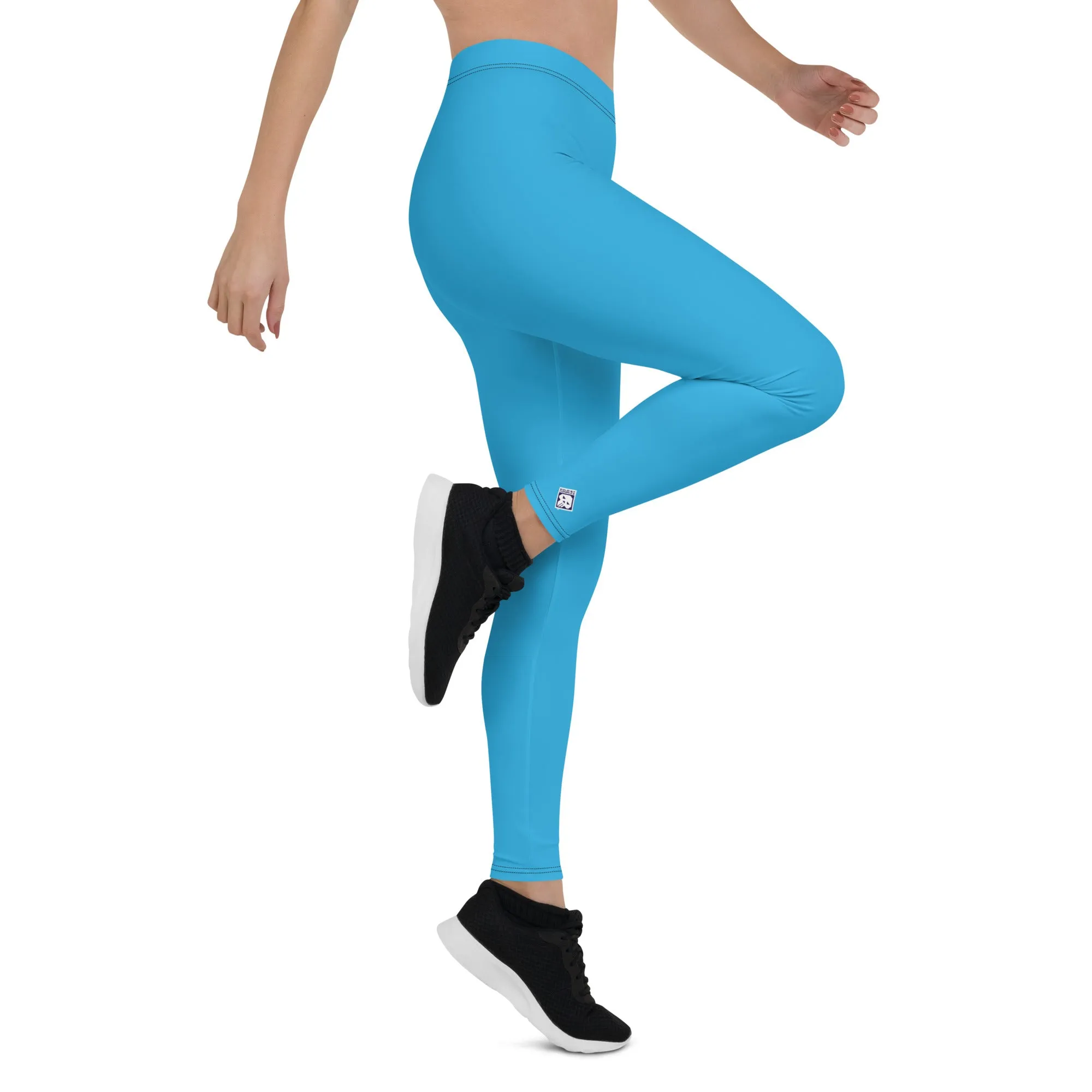 Women's Yoga Pants Workout Leggings For Jiu Jitsu 005 - Cyan