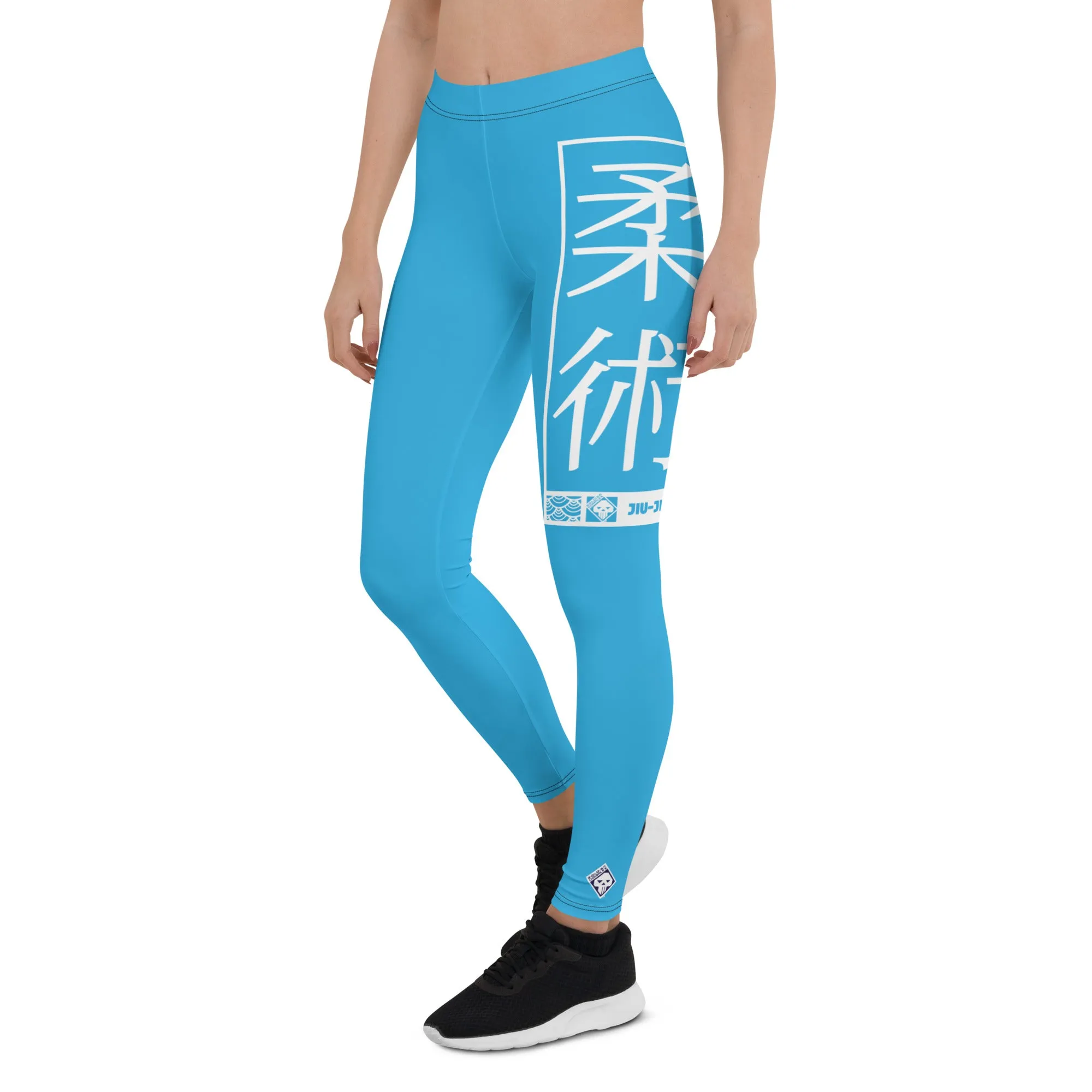 Women's Yoga Pants Workout Leggings For Jiu Jitsu 005 - Cyan