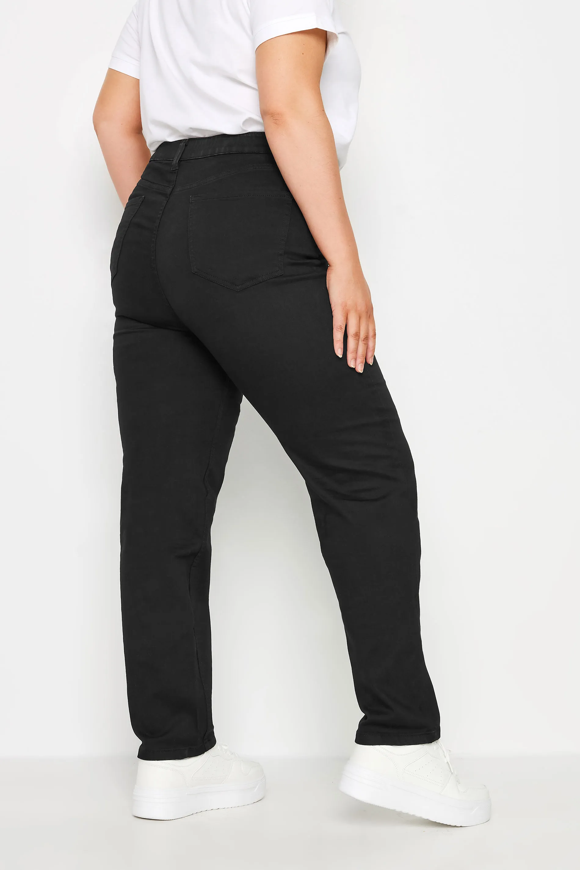 YOURS Curve Black Straight Leg RUBY Jeans