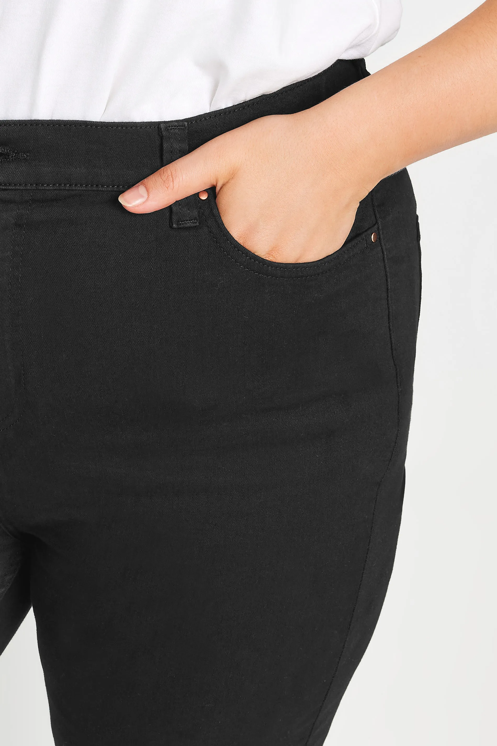 YOURS Curve Black Straight Leg RUBY Jeans